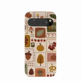 Seashell Autumn Patch Google Pixel 9/9 Pro Case Durable Edge Layer Minimal Design