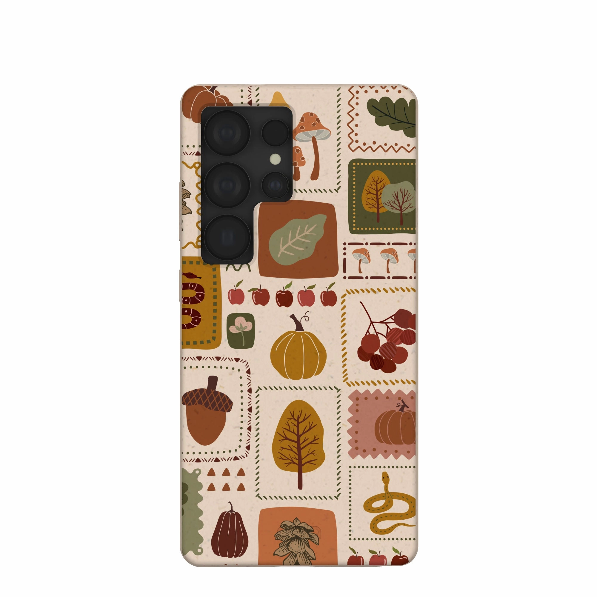 Minimal Design Seashell Autumn Patch Samsung Galaxy S25 Ultra Case