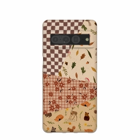 Minimal Texture Seashell Autumn Quilt Google Pixel 7 Pro Case