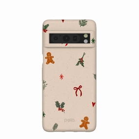 Hybrid Finish Seashell Be Merry Google Pixel 8 Pro Case