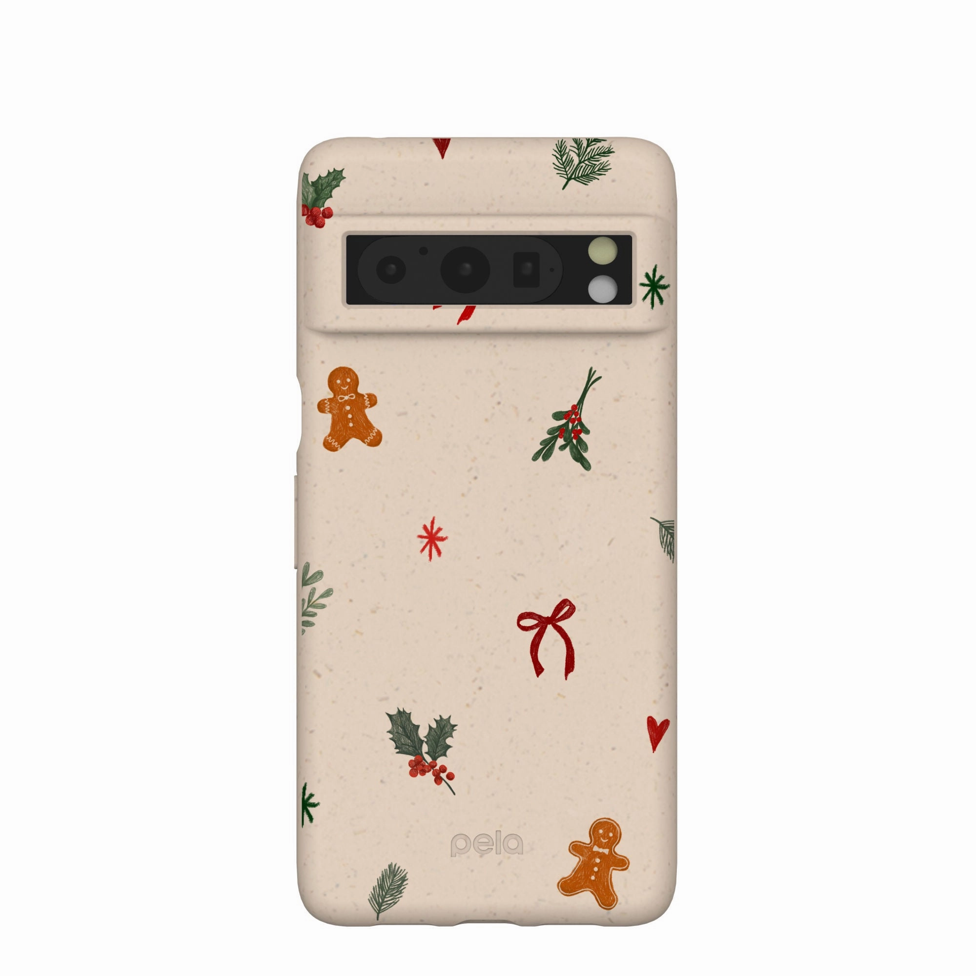 Hybrid Finish Seashell Be Merry Google Pixel 8 Pro Case