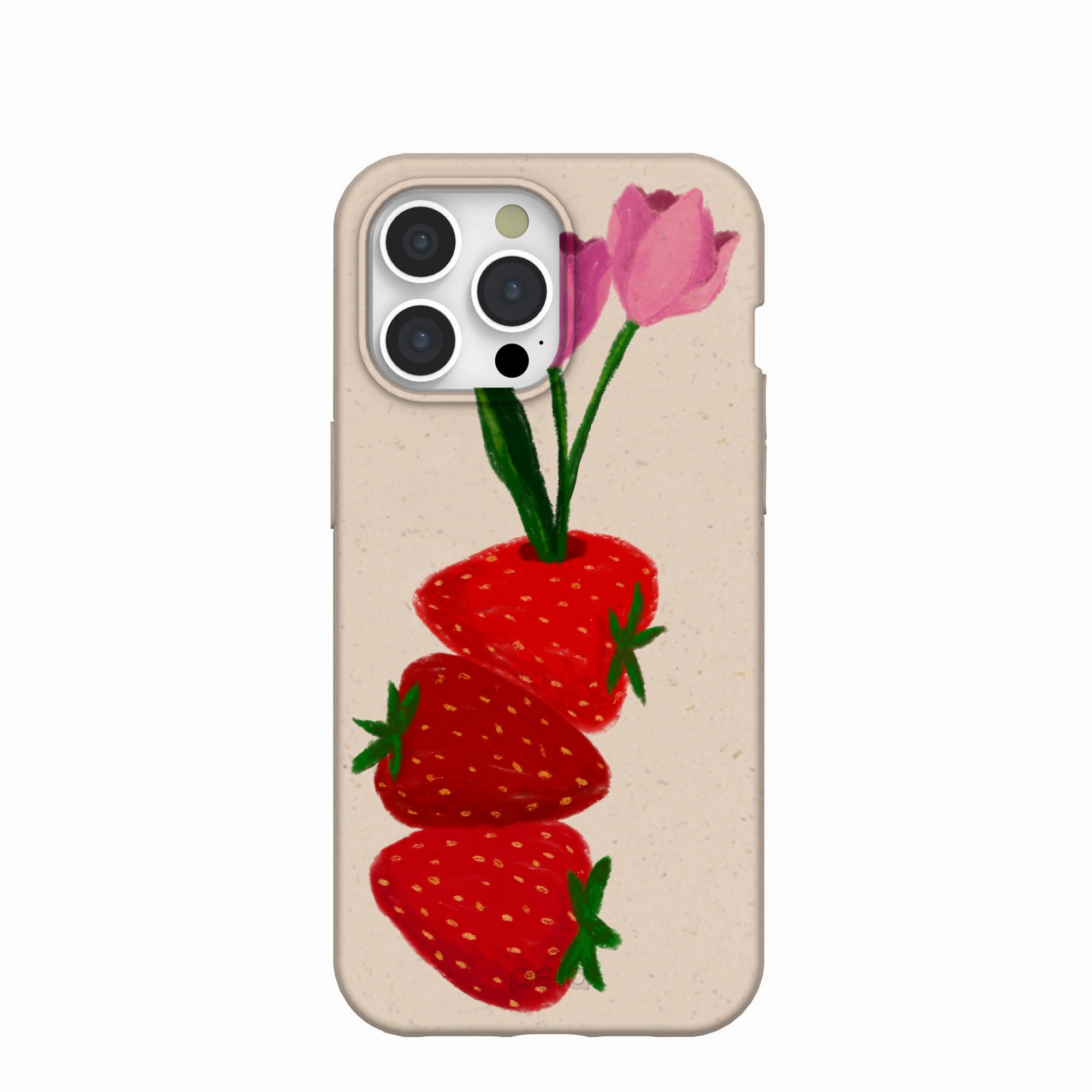 Grip Safe Seashell Berry Bloom iPhone 15 Pro Max Case