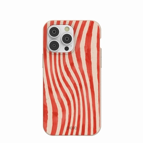 Seashell Big Top Stripes iPhone 14 Pro Max Case Compact Feel