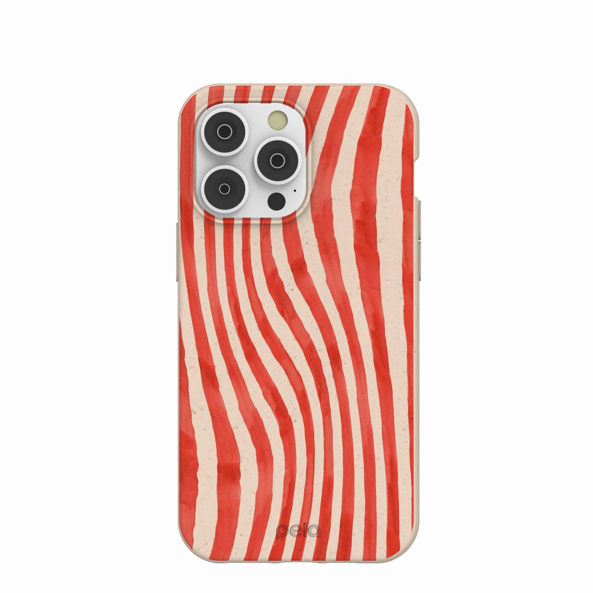 Seashell Big Top Stripes iPhone 14 Pro Max Case Compact Feel