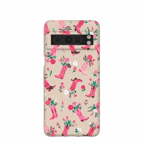 Fashion Forward Seashell Boots N Flowers Google Pixel 8 Pro Case
