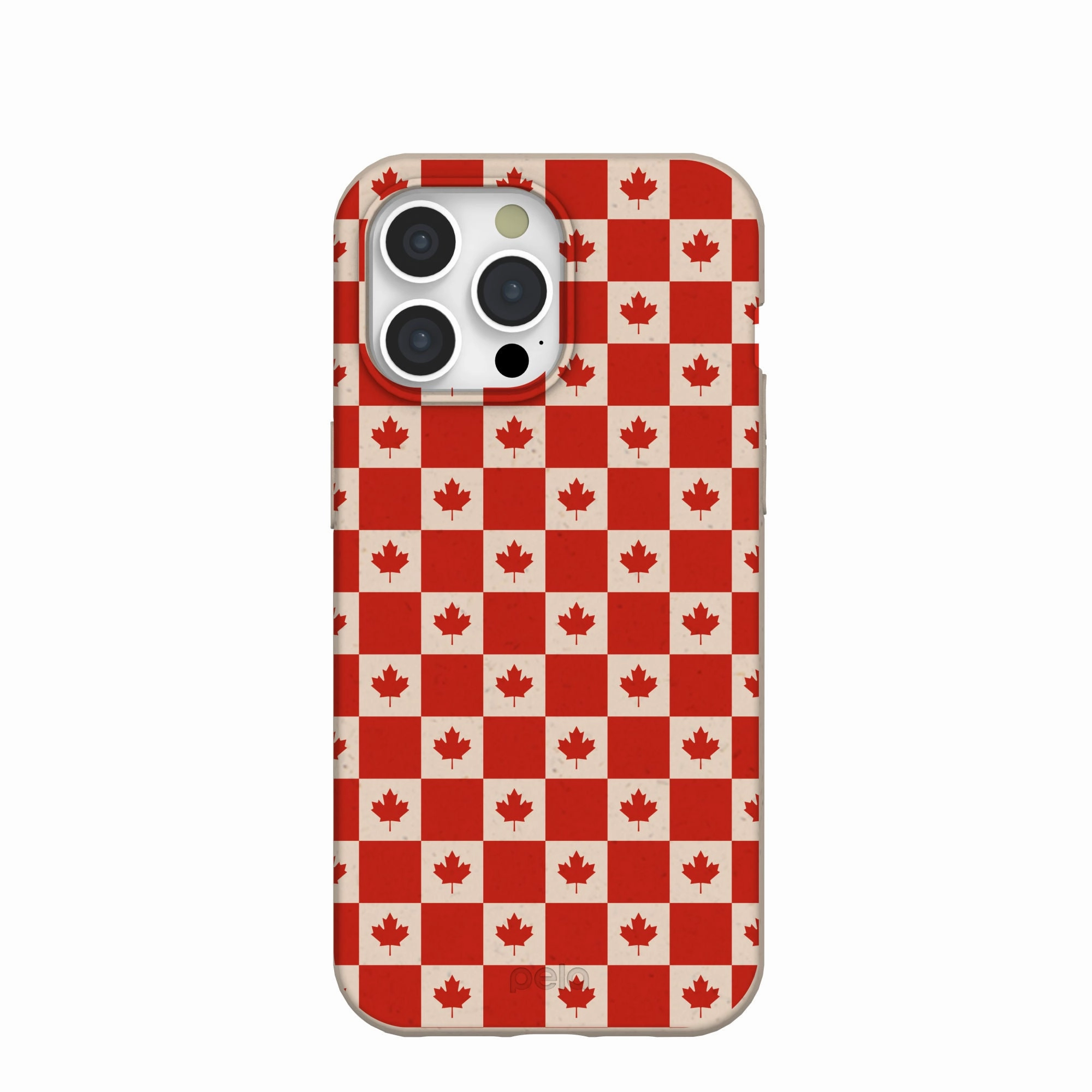 Durable Pattern Seashell Canadian Flag iPhone 15 Pro Max Case