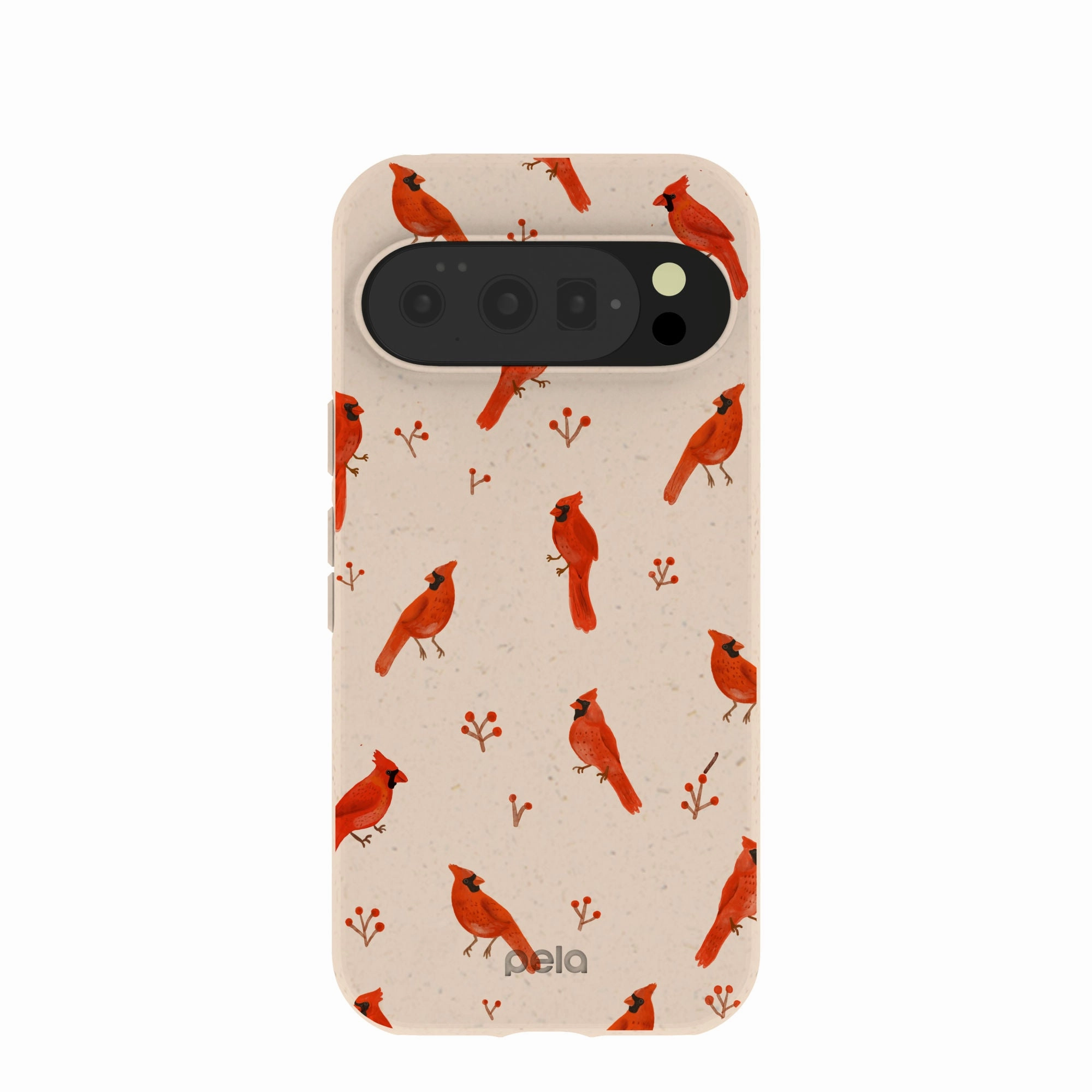 Glossy Texture Layer Seashell Cardinals Google Pixel 10/10 Pro Case