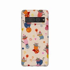 Compact Protection Seashell Cat Clowns Google Pixel 7 Pro Case