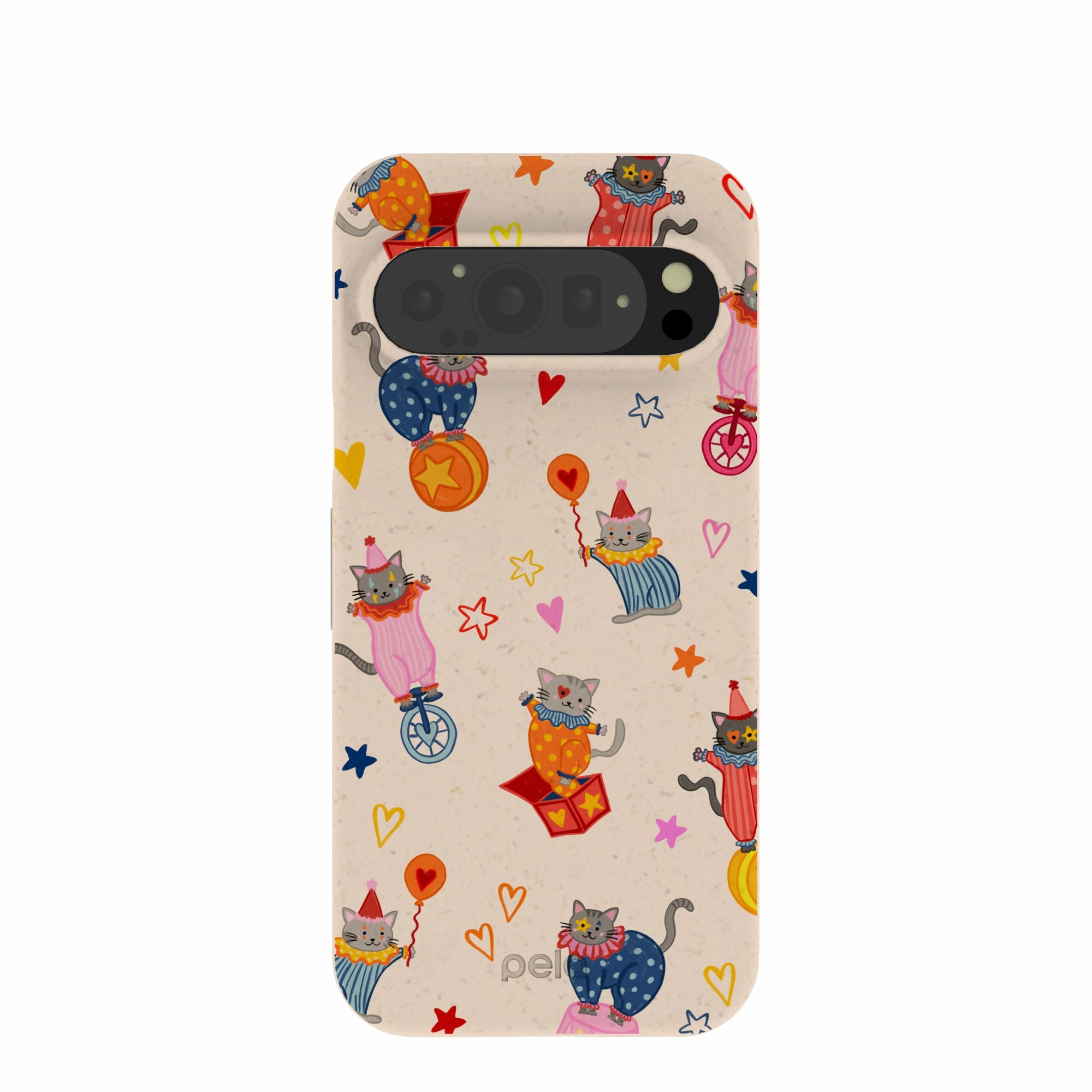 Ergonomic form Hybrid Material Build Seashell Cat Clowns Google Pixel 9/9 Pro Case