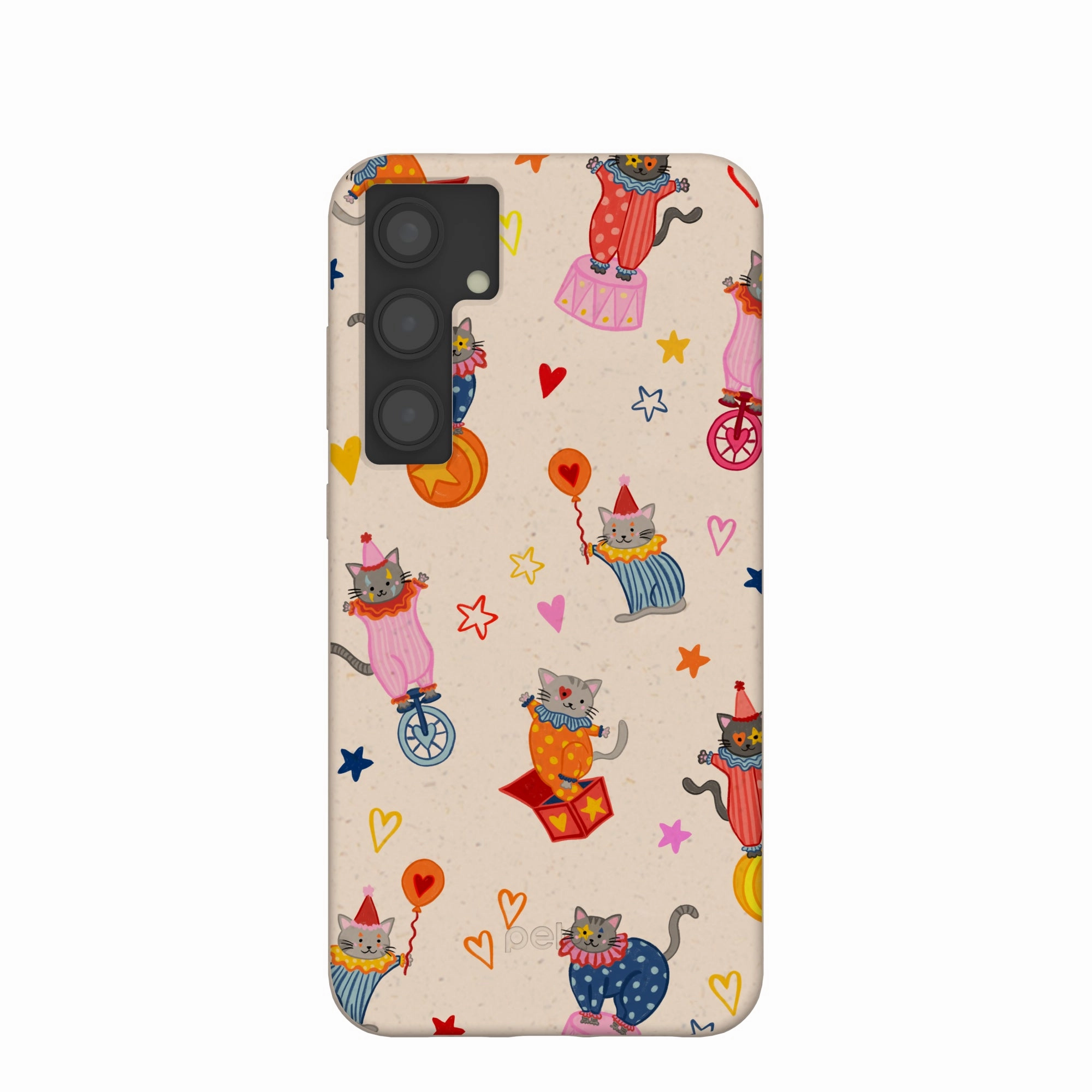 Seashell Cat Clowns Samsung Galaxy S24 (Plus) Case Rugged Protection