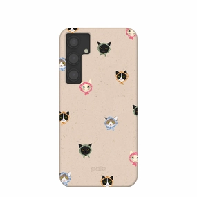 Seashell Cat Couture Samsung Galaxy S24 (Plus) Case Trendy Detailing
