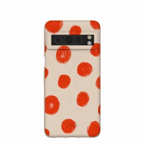 Seashell Cheery Dots Google Pixel 8 Pro Case Clear View Transparent Look