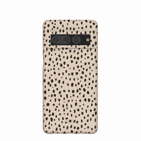 Seashell Cheetah Google Pixel 7 Pro Case Durable Texture Layer Flexible Material
