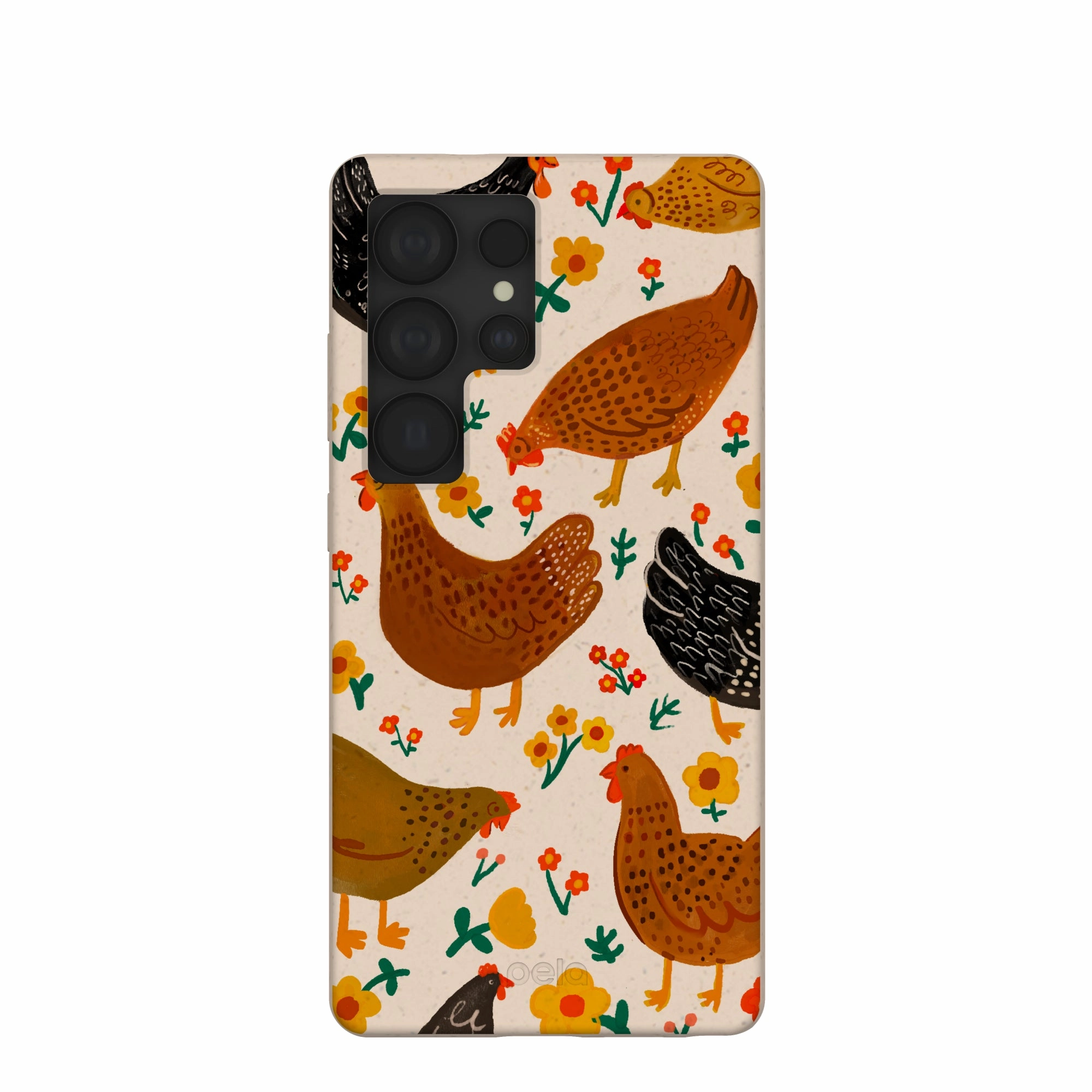Seashell Chicken Garden Samsung Galaxy S25 Ultra Case Soft Surface Design Phone Accessory