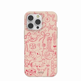 Seashell Cowgirl Chic iPhone 14 Pro Max Case High protection