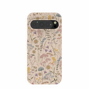 Creative Style Reusable Material Seashell Dusty Petals Google Pixel 9/9 Pro Case