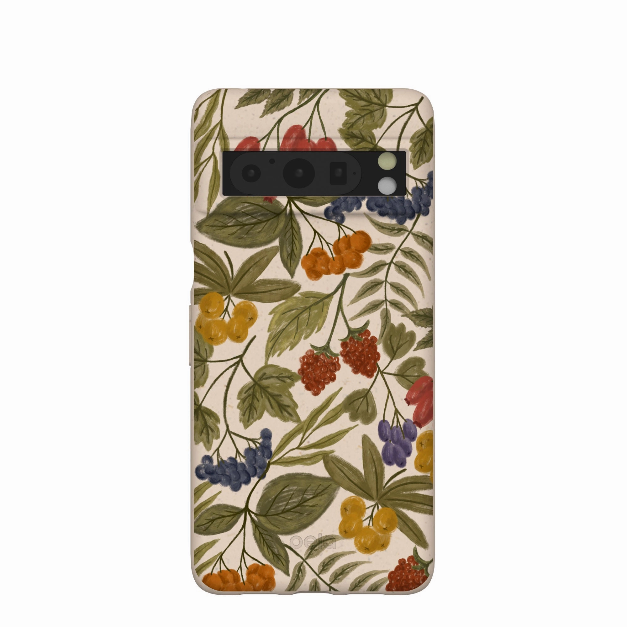 Flexible Pattern Texture Seashell Fall Berries Google Pixel 8 Pro Case