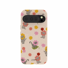 Seashell Flower Cats Google Pixel 10/10 Pro Case Light Build
