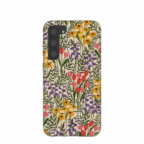 Minimal Comfort Seashell Flower Field Samsung Galaxy S23 (Plus) Case