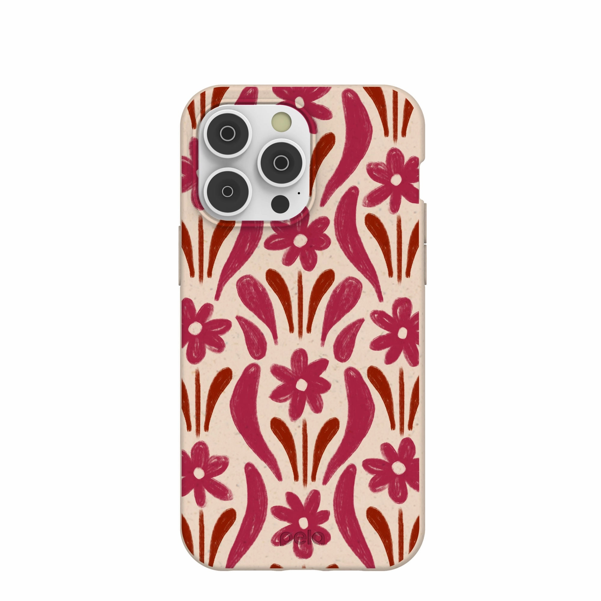 Seashell Flower Stack iPhone 14 Pro Max Case Ergonomic Shape