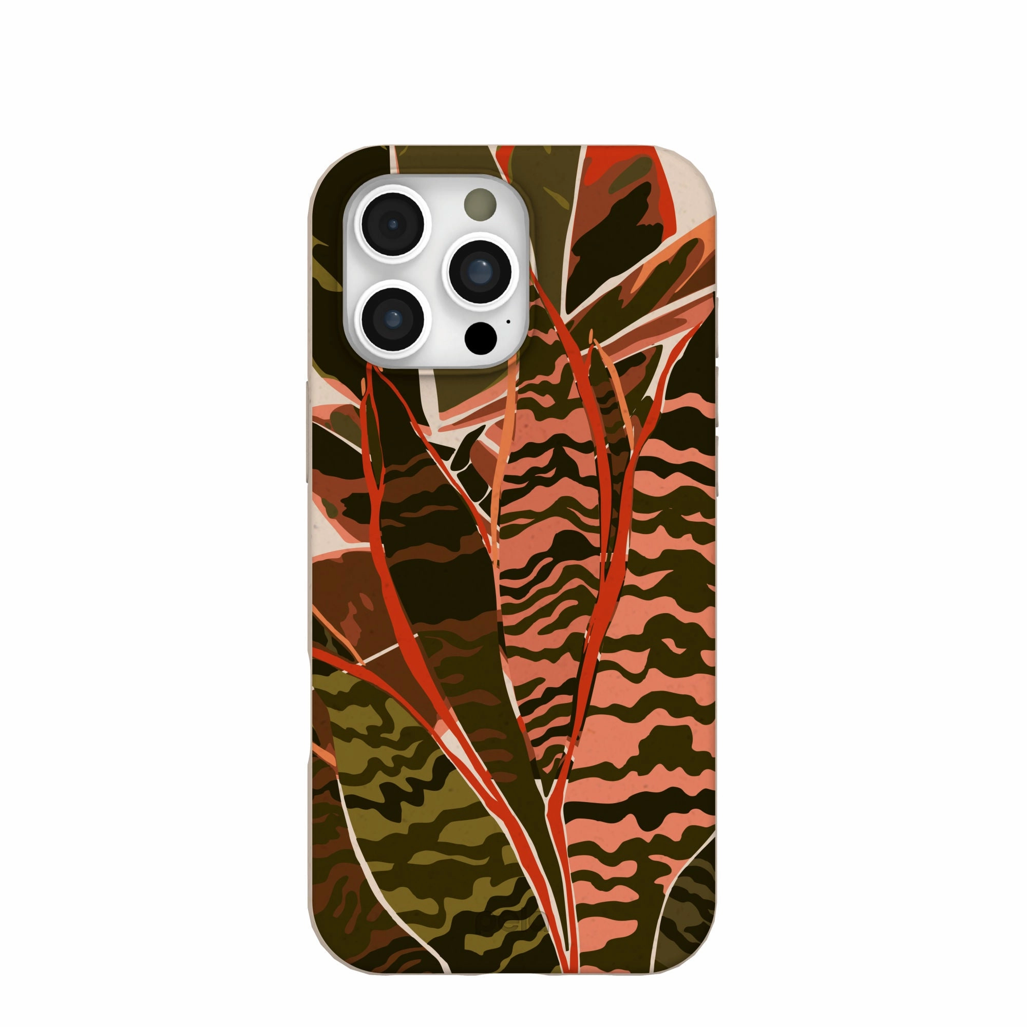 Seashell Foliage iPhone 16 Pro Max Case Premium Grip Vivid Surface Detail