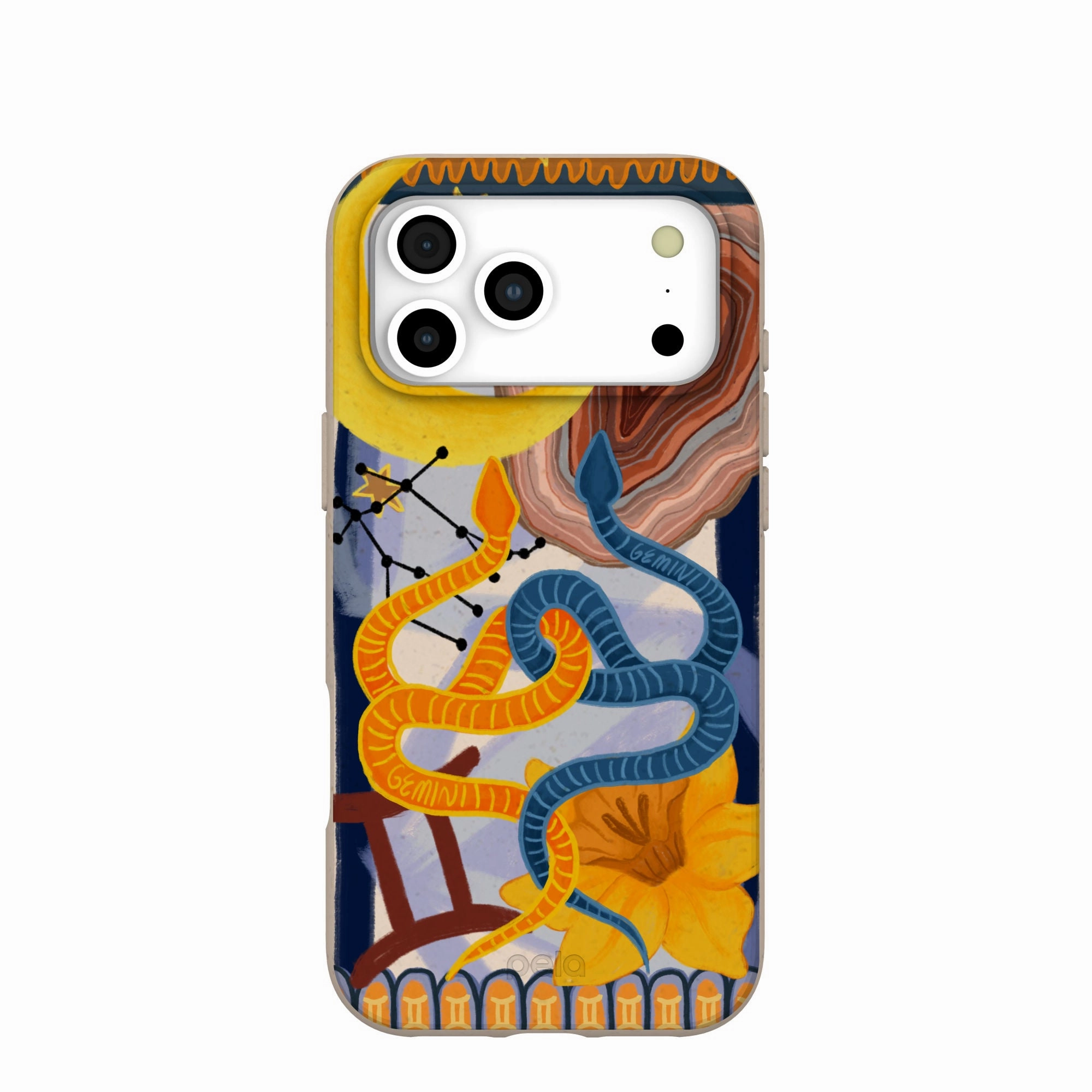 Seashell Gemini Twin iPhone 17 Pro Max Case Travel Companion Outdoor Design