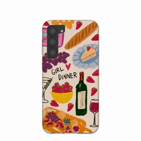 Flexible Feel Seashell Girl Dinner Samsung Galaxy S23 (Plus) Case