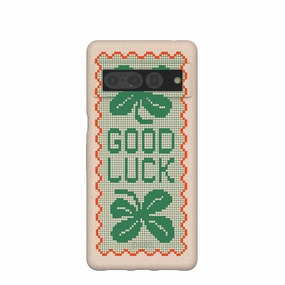 Seashell Good Luck Lace Google Pixel 7 Pro Case Light Finish Premium Feel Layer