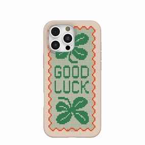 Sleek Form Seashell Good Luck Lace iPhone 16 Pro Max Case