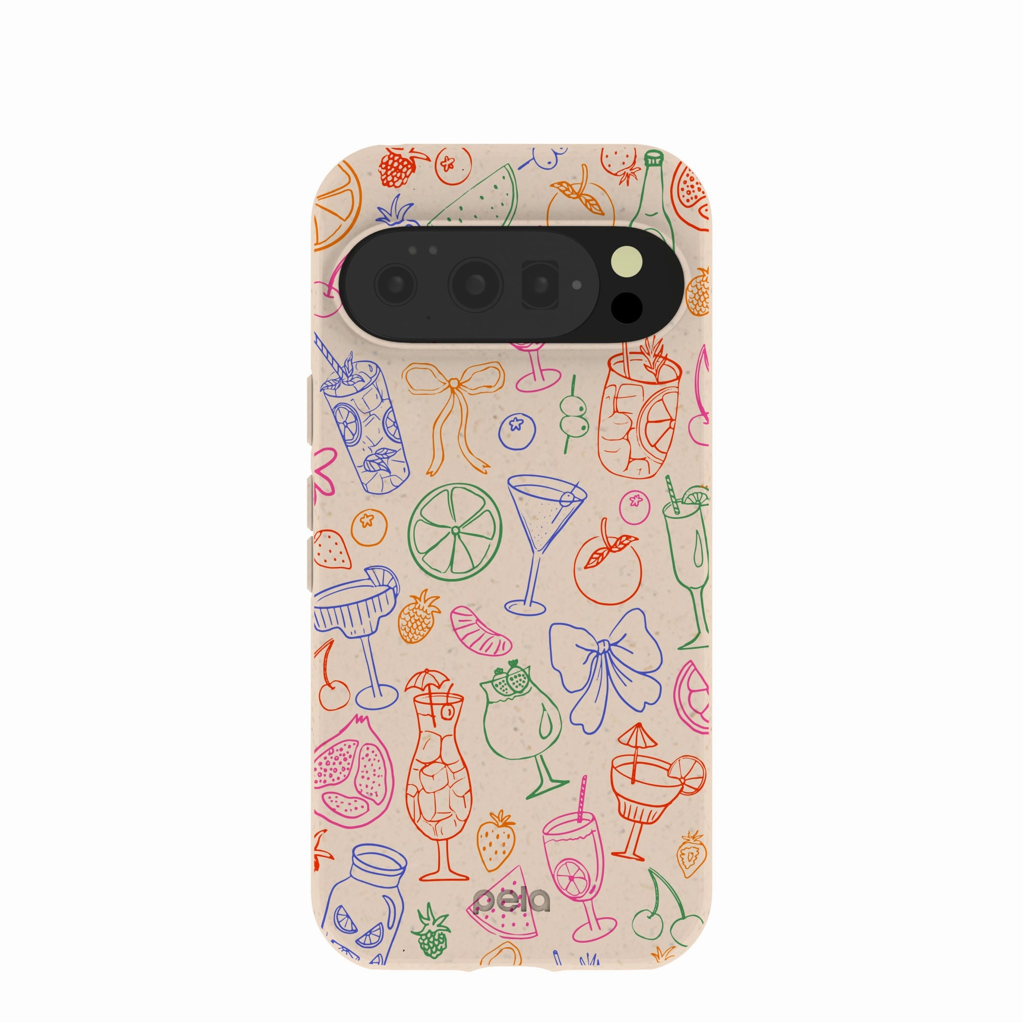 Matte Pattern Seashell Happy Hour Google Pixel 10/10 Pro Case