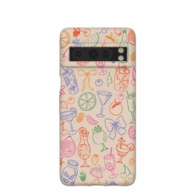 Soft Cushion Vivid colors Seashell Happy Hour Google Pixel 8 Pro Case