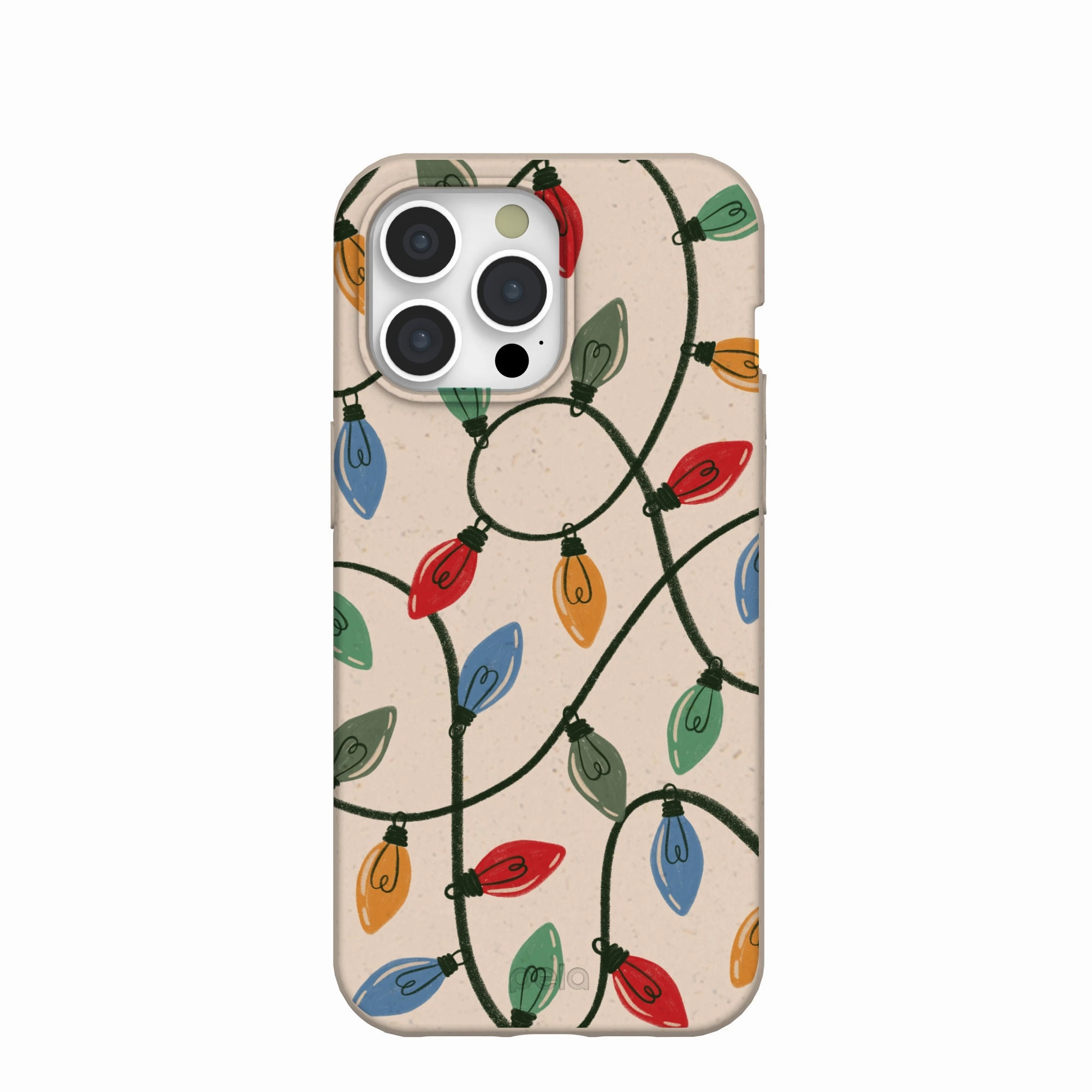 Sleek Texture Flexible frame Seashell Holiday Lights iPhone 15 Pro Max Case