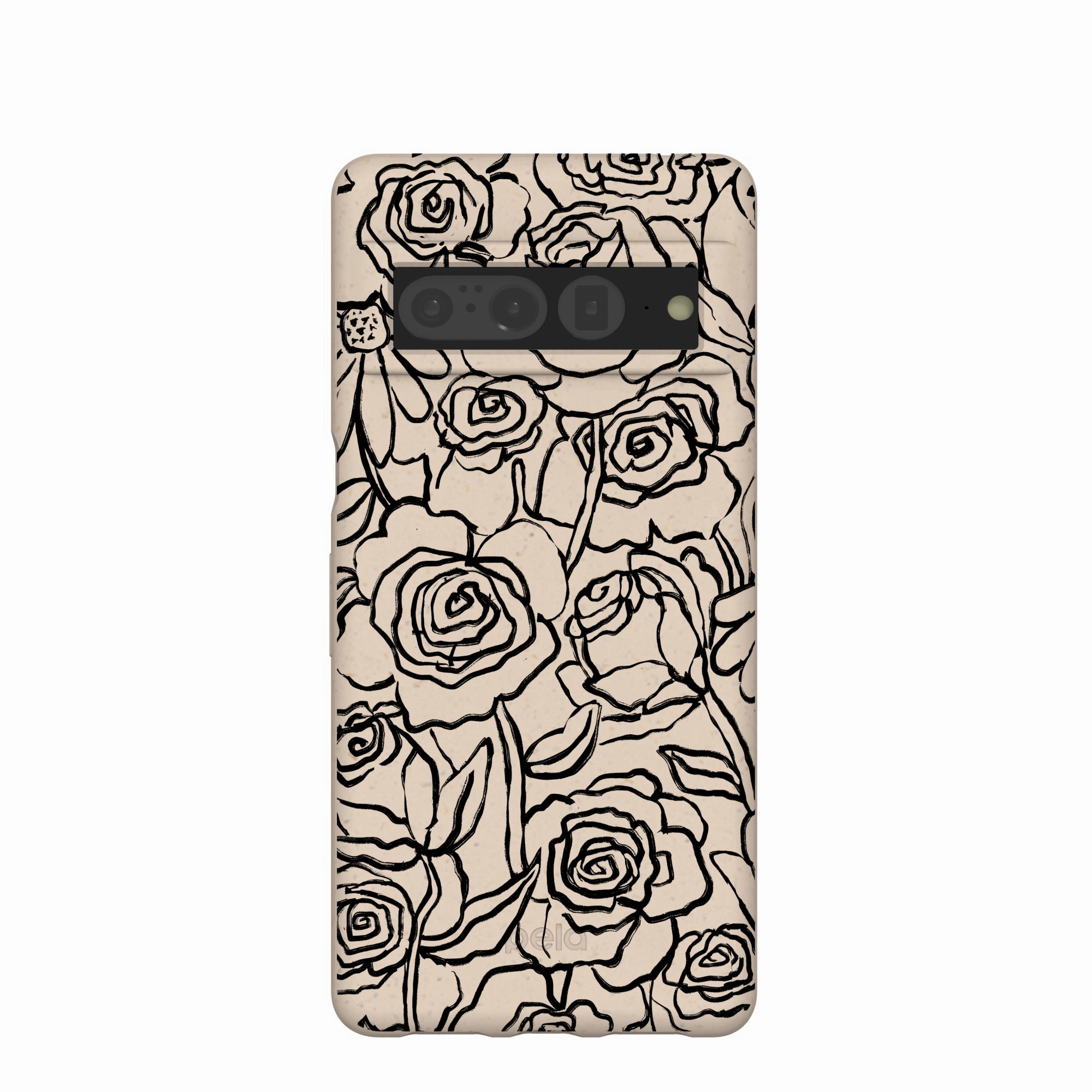 Seashell Inked Blooms Google Pixel 7 Pro Case Durable Layer Refined Look