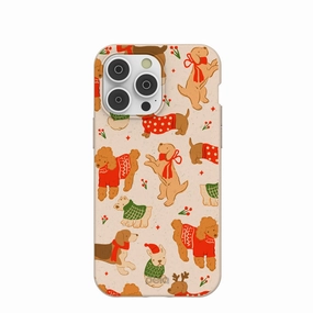 Trendy Finish Flexible Grip Form Seashell Jolly Doggos iPhone 14 Pro Max Case