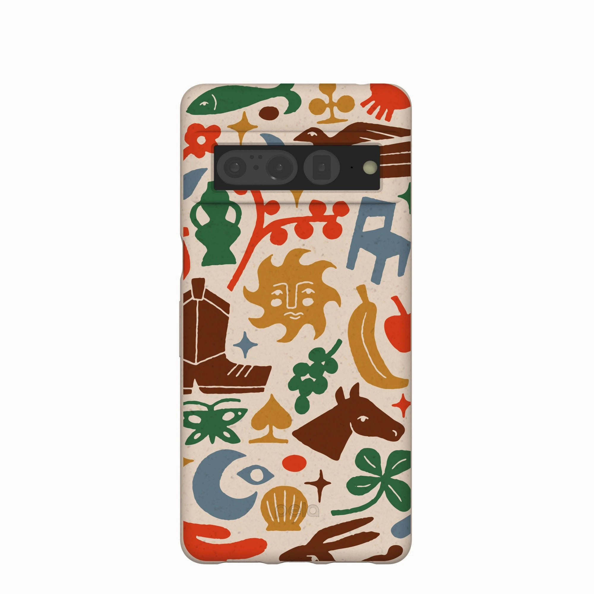 Durable Texture Layer Seashell Junk Drawer Google Pixel 7 Pro Case