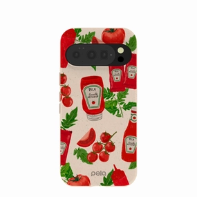 Minimal Surface Premium Craft Seashell Ketchup Party Google Pixel 10/10 Pro Case