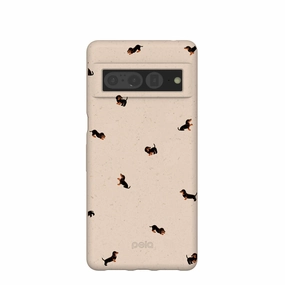 Seashell Lil Dachshunds Google Pixel 7 Pro Case Light Structure Soft Frame