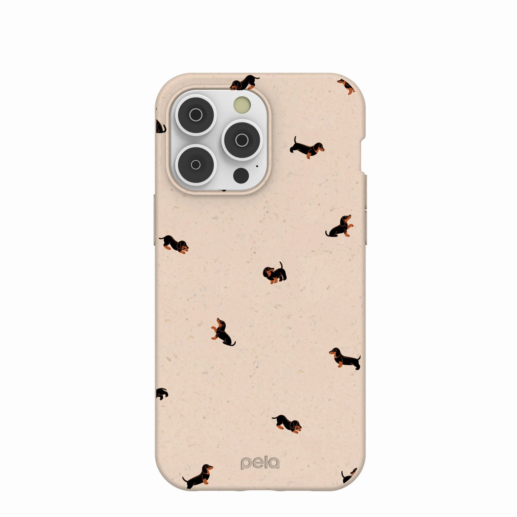 Reusable Material Seashell Lil Dachshunds iPhone 14 Pro Max Case