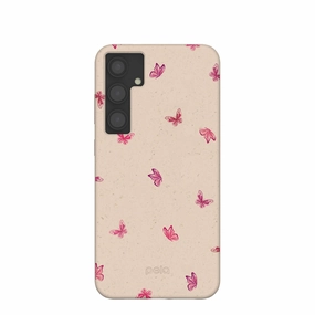 Seashell Lil Flutters Samsung Galaxy S24 (Plus) Case Modern Minimalism Raised Edges