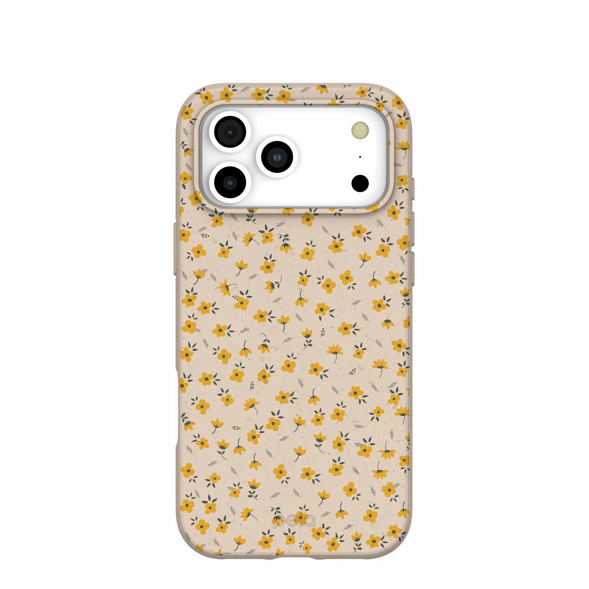Seashell Little Yellow Flowers iPhone 17 Pro Max Case Anti Shock Layer