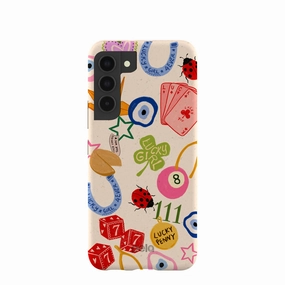 Travel Ready Perfect Fit Seashell Lucky Me Samsung Galaxy S22 Case