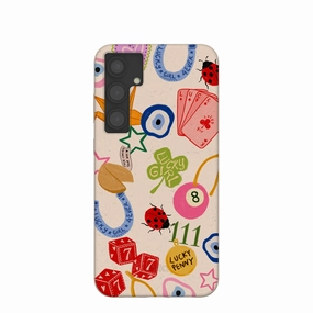 Seashell Lucky Me Samsung Galaxy S24 (Plus) Case Luxury Surface Glossy Finish Look