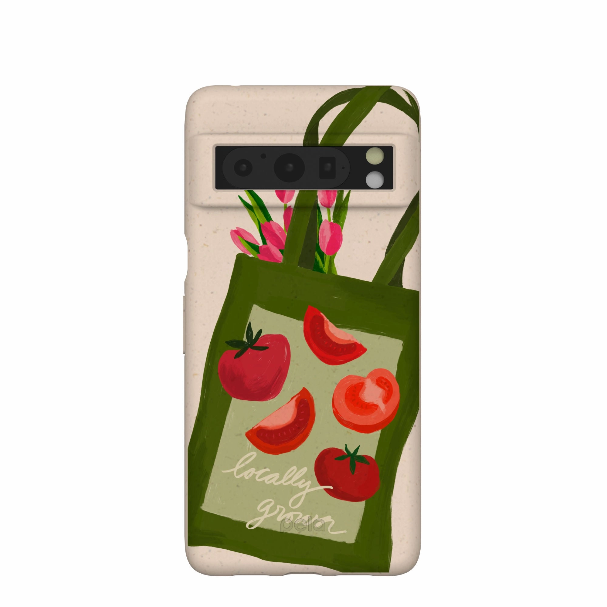 Seashell Market Tote Google Pixel 8 Pro Case Gloss Finish Design