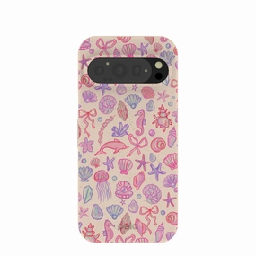 Textured Grip Matte Surface Design Seashell Mermaid Dreams Google Pixel 9/9 Pro Case