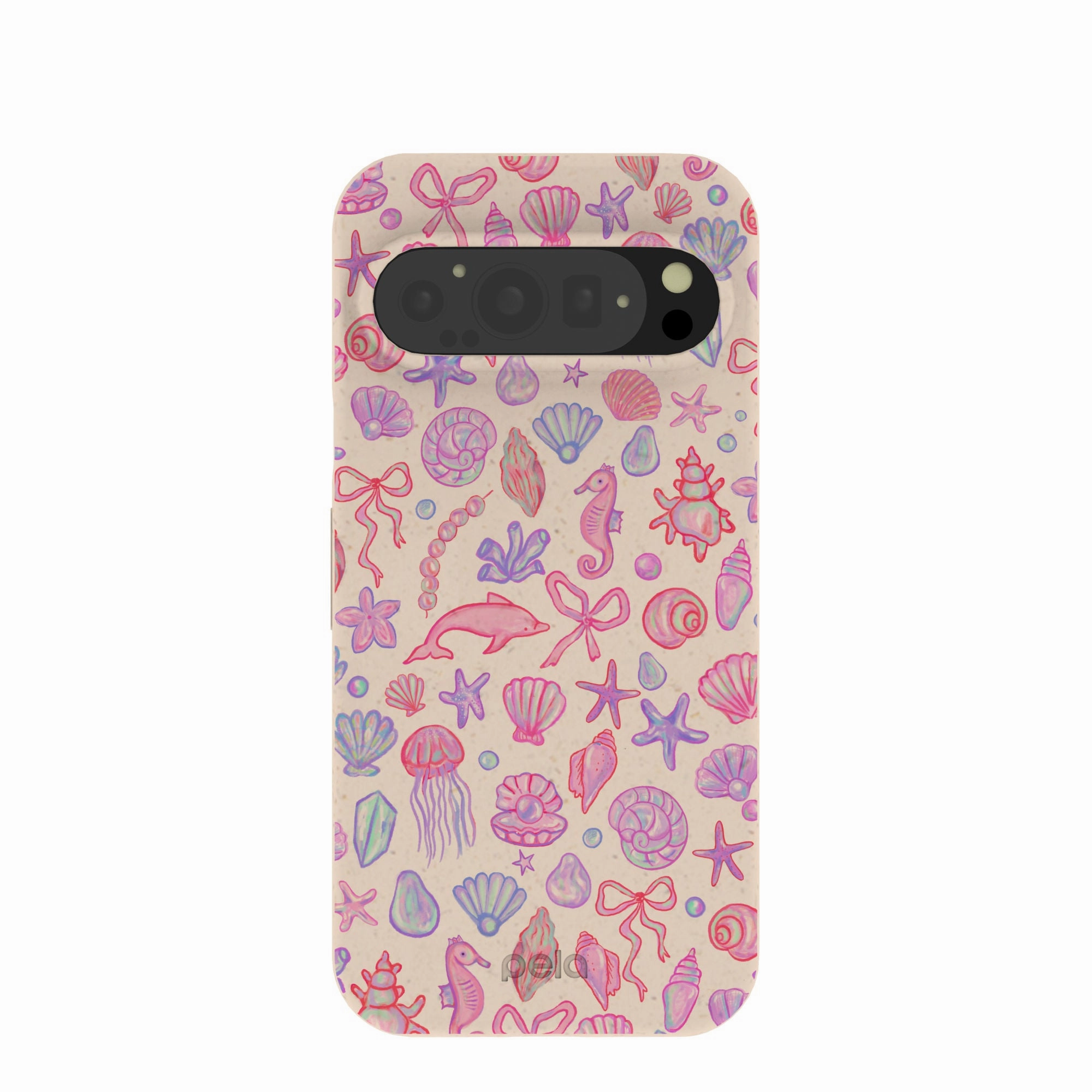 Textured Grip Matte Surface Design Seashell Mermaid Dreams Google Pixel 9/9 Pro Case