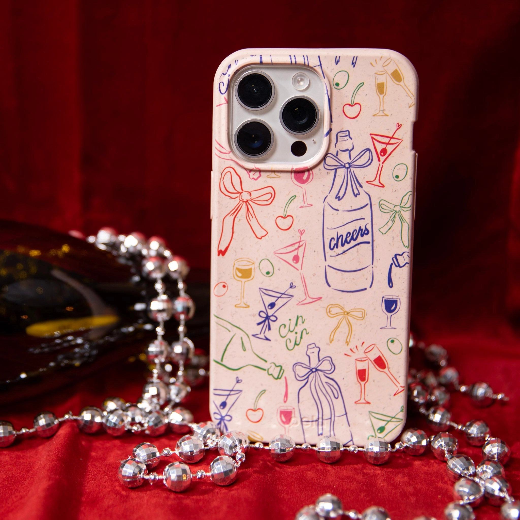 Seashell Midnight Toast iPhone 17 Pro Max Case Premium Look Flexible Pattern Layer