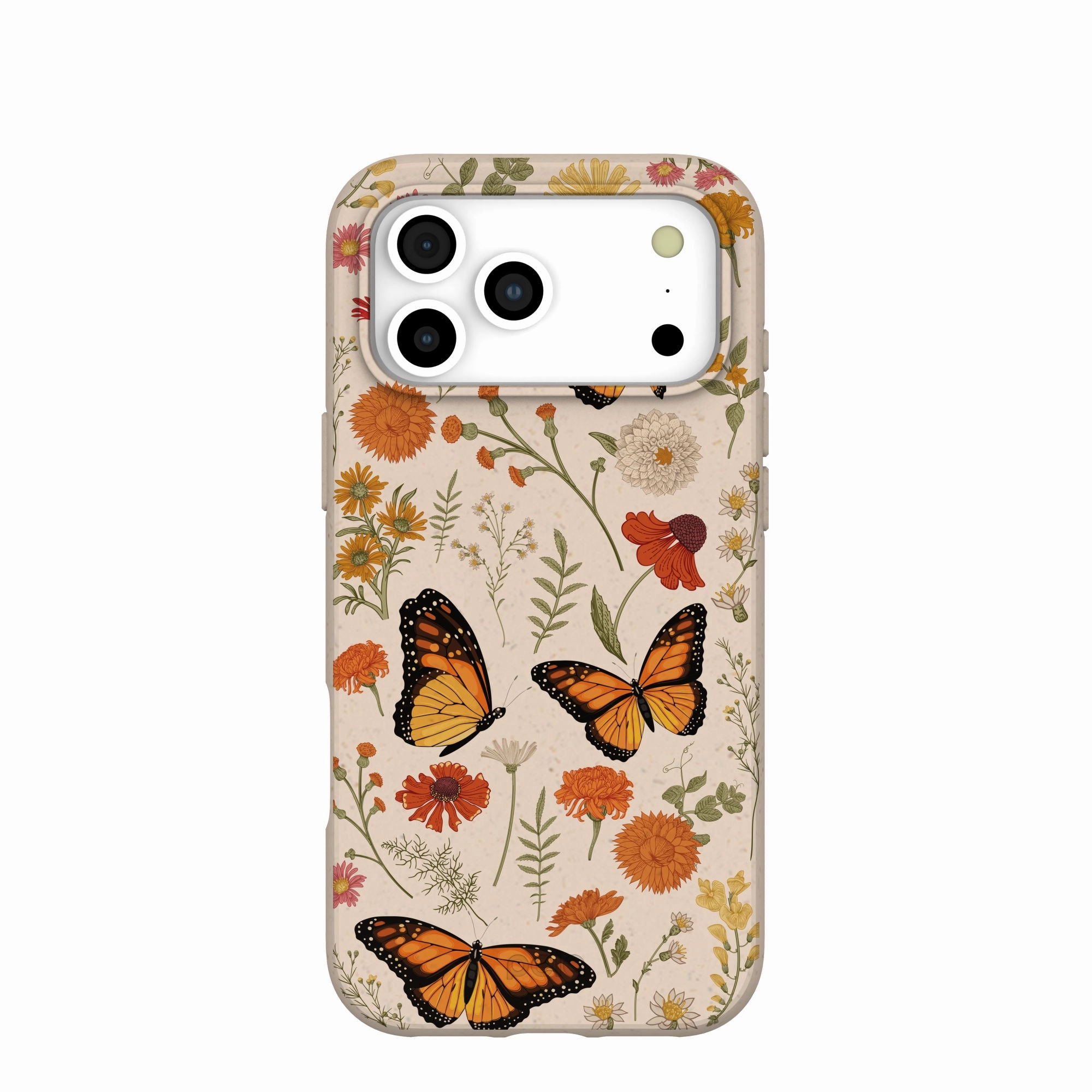 Wireless charging Seashell Monarch Butterfly iPhone 17 Pro Max Case
