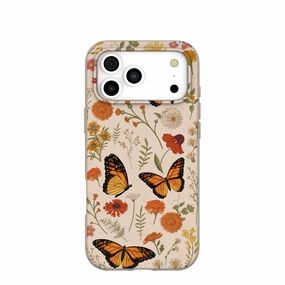 Wireless charging Seashell Monarch Butterfly iPhone 17 Pro Max Case