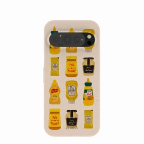 Seashell Mustard Fan Google Pixel 9/9 Pro Case Soft Look Texture