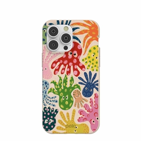 Flexible Detail Smooth Look Texture Seashell Octopi iPhone 14 Pro Max Case